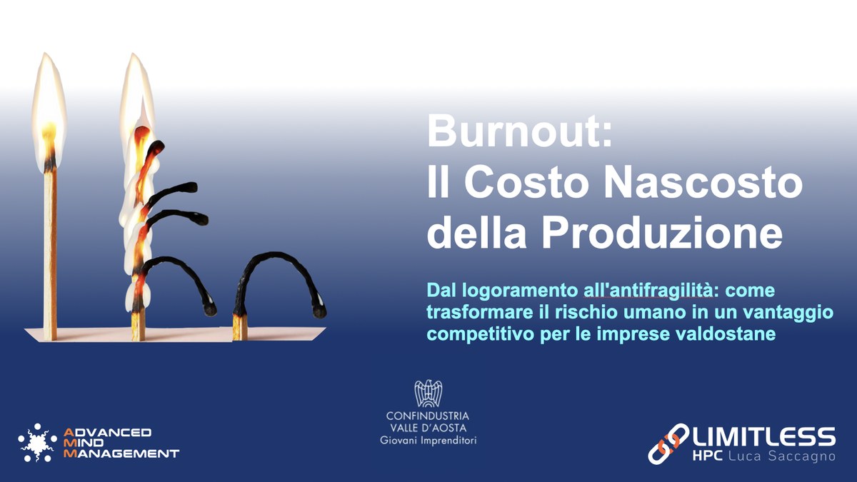 Burnout: il costo nascosto della produzione — Confindustria Giovani Valle d'Aosta