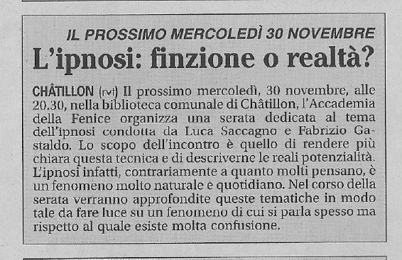 Articolo — La Vallée Notizie