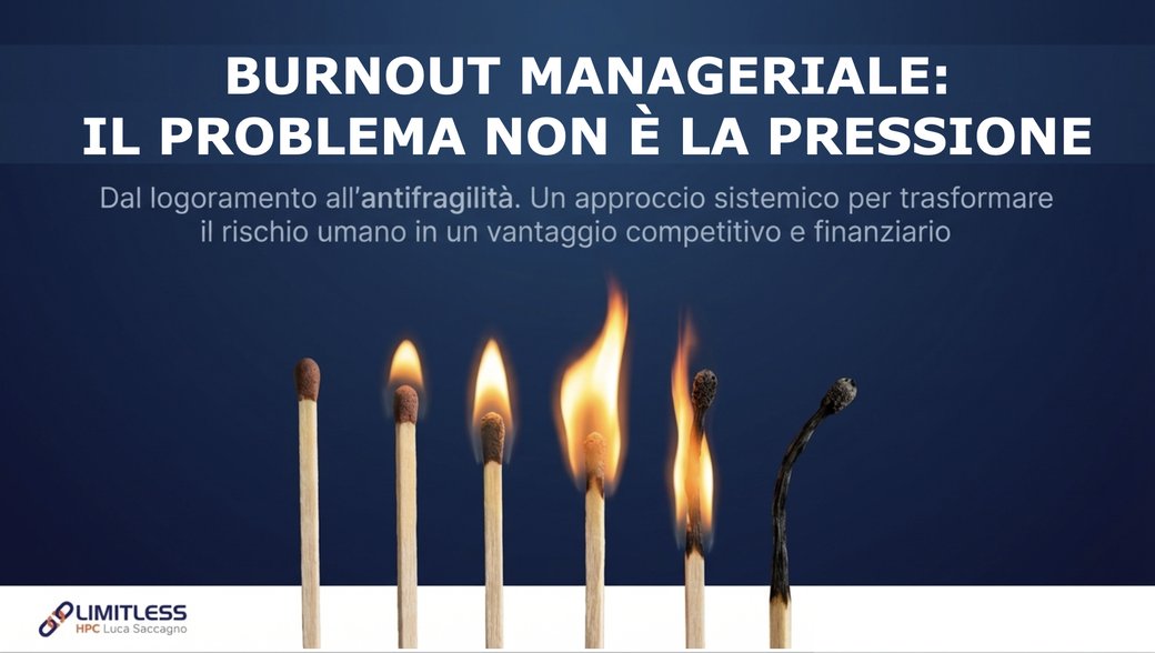 Burnout manageriale: il problema non è la pressione